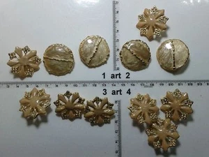 1 Lot De Boutons De Bijoux En Strass Émaillés Perles Beiges Boutons Vintage G11 - Picture 1 of 1