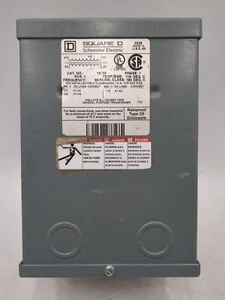 1 kVA Square D 1S75F Transformer Pri 277/230V Sec 115V 1PH NEMA 3R Encl Outdoor - Picture 1 of 5