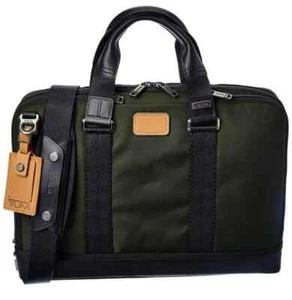 Tumi Briefcase Owens Slim Brief 15 in. Laptop Hunter Green 112431-1633 NWT - Picture 1 of 2
