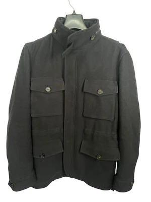 Abrigo con Capucha Oculta Zadig Voltaire Negro Mezcla de Lana Cachemira Para Hombre Talla XS Cremallera y Presión Foto 1 de 4