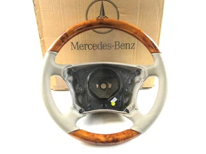 Original NEU Mercedes W219 W230 W220 W463 W209 Leder Lenkrad Schwarz A2204602403 - Bild 1 von 8