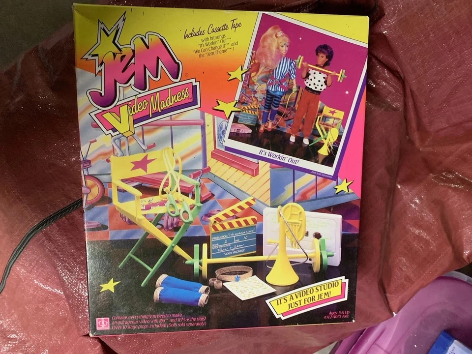 Brinquedo colecionável vintage Jem & The Holograms Video Madness Playset - Imagem 1 de 4