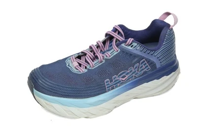Hoka One One Bondi 6 Womens Running Shoes Navy Athletic Sneakers 8 D WIDE READ - Image 1 of 4