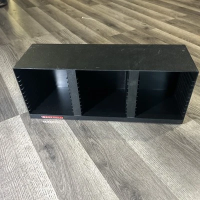 Laserline 36 CD Compact Disc Desk Top Wall Mount Storage Holder Case Black - Image 1 of 4