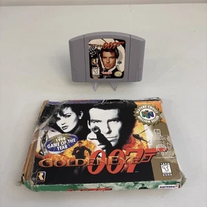GoldenEye 007 (Nintendo 64, 1997) N64 w/ Beat Up Box - Tested - Picture 1 of 12