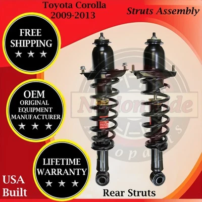 Amortiguadores traseros Monroe OEM para Toyota Corolla 2009-2013 1.8L 2.4L Garantía de por vida Foto 1 de 4