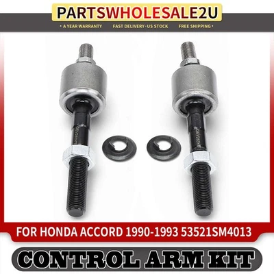 2x Extremo de barra de amarre lateral interior delantero para Honda Accord 1990 1991 1992-1993 53521SM4013 Foto 1 de 4