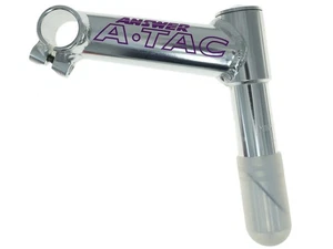 Vintage NOS Answer A-TAC 1 1/4" Quill Stem 25.4 x 130mm Silver KALLOY OEM - Picture 1 of 7