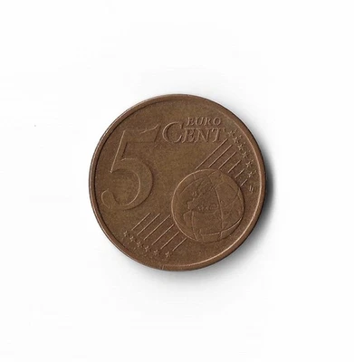 2002 Germany - 5 Euro Cents - 682 - Copper Plated Steel - 3.9g - Image 1 of 2