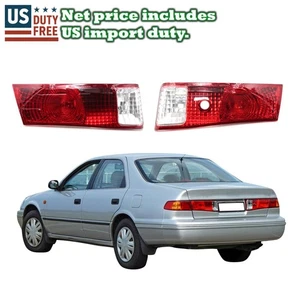 Fit 97-01 Toyota Camry XV20 SXV20 CSX 4D Sedan Red Clear Len Tail light Lamp Set - Picture 1 of 6