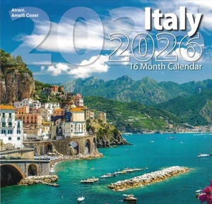 Calendario de pared Italia 2026 16 meses (septiembre 2025 - diciembre 2026) 12"x12" - Imagen 1 de 2