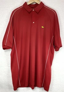 Masters Shirt Men’s 2XL Red Golf Polo Performance Vintage - Picture 1 of 9