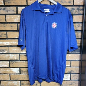 Chicago Cubs Shirt Herren Medium Blau Antigua Polo Performance Baseball MLB - Bild 1 von 12