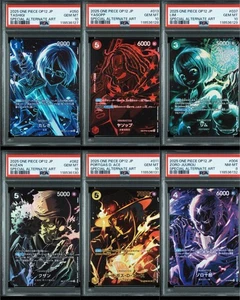 PSA 10 ONE PIECE Card Game OP12 SP PARALLEL ART Complete Set ( ZORO PSA8) - Picture 1 of 7
