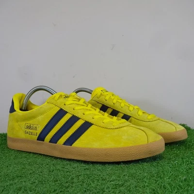 Adidas Trainers Mens Size 8 Men's Gazelle Classic Yellow Suede Gum Sole Football - Image 1 of 4