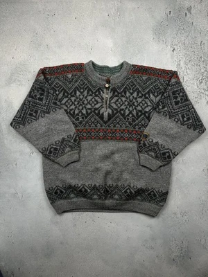Dale of Norway Thunder Bay Wool Sweater Nordic Half Zip 90s - Image 1 of 4