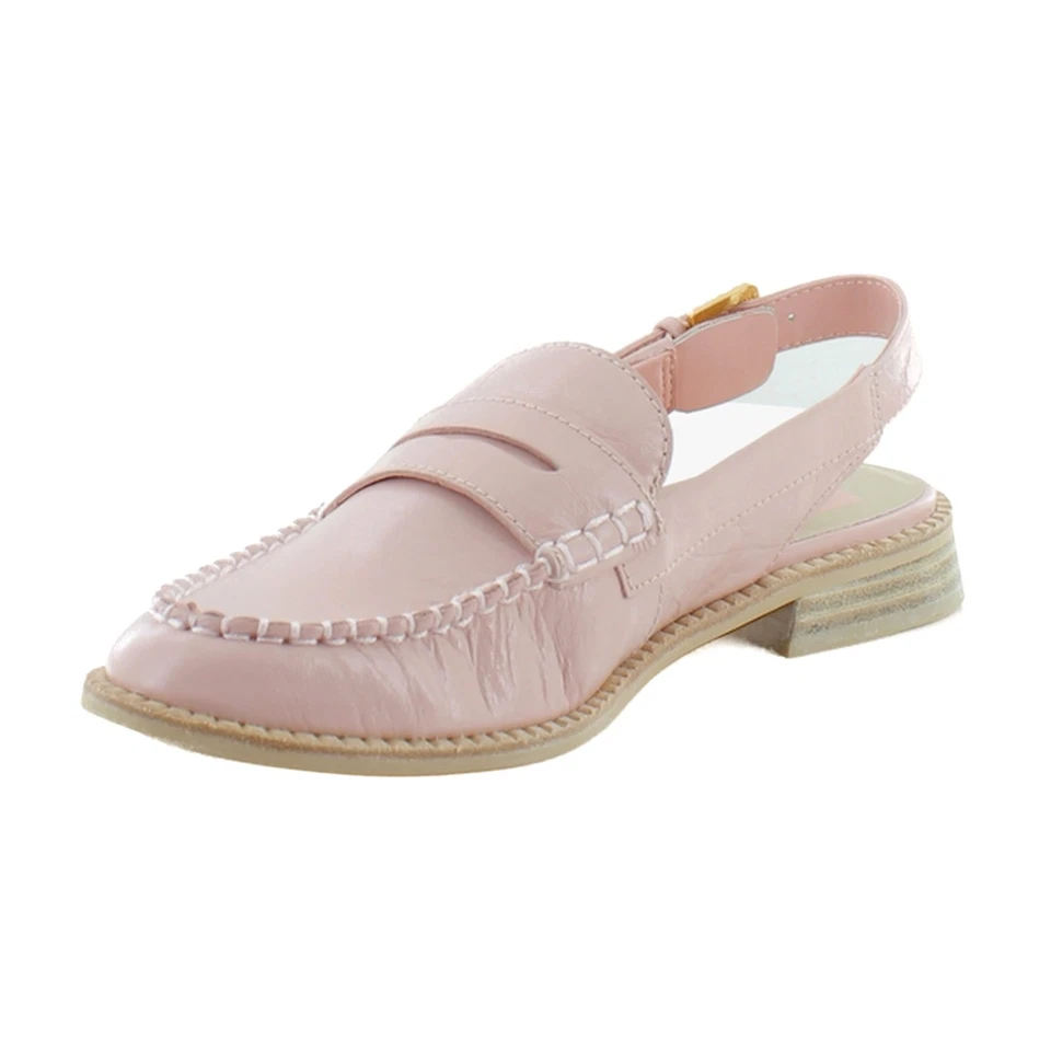 Zuecos y pantuflas para mujer Dolce Vita Hardi charol rosa arrugado Foto 1 de 4