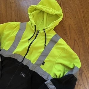 Walls Outdoor Goods Men's 3M Reflective Type R Class 2 Full Zip Hooded Size M - Picture 1 of 7