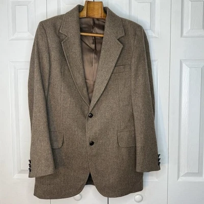 VTG Pendleton Wool Tweed Blazer Men’s Size 40 Long Brown Made In USA - Image 1 of 4