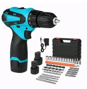 TRAPANO AVVITATORE PROFESSIONALE DOPPIA BATTERIA 48V A LITIO CON VALIGETTA - Foto 1 di 2