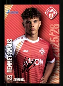 Bennet Knaus Autogrammkarte Würzburger Kickers 2025-26 Original Signiert - Picture 1 of 2