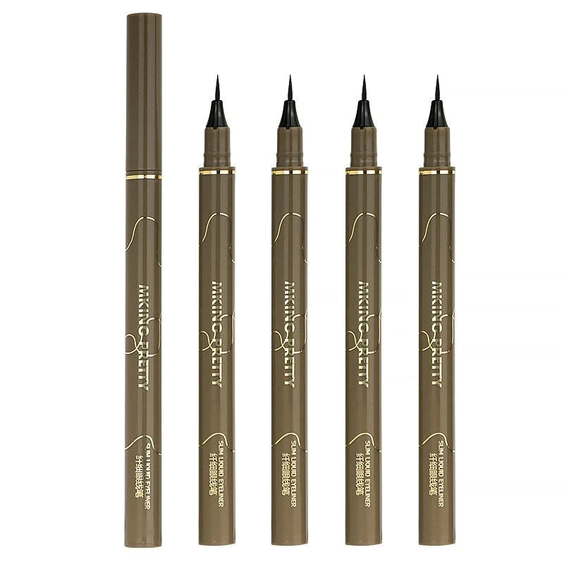Eyeliner liquid pen with cotton tip, quick-drying, waterproof, long-lasting 1S - Image 1 of 1