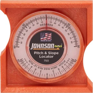 Johnson Level & Tool 750 Pitch & Slope 8.75 L x 4.75 W x 0.88 H, Clear,orange - Picture 1 of 3