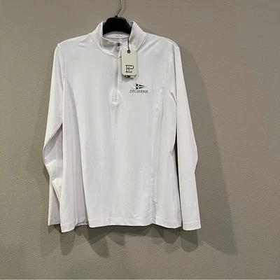 GOLF POLO NEW WITH TAGS EP PRO LONG SLEEVE WHITE ZIP MOCK WOMENS LARGE - Image 1 of 4