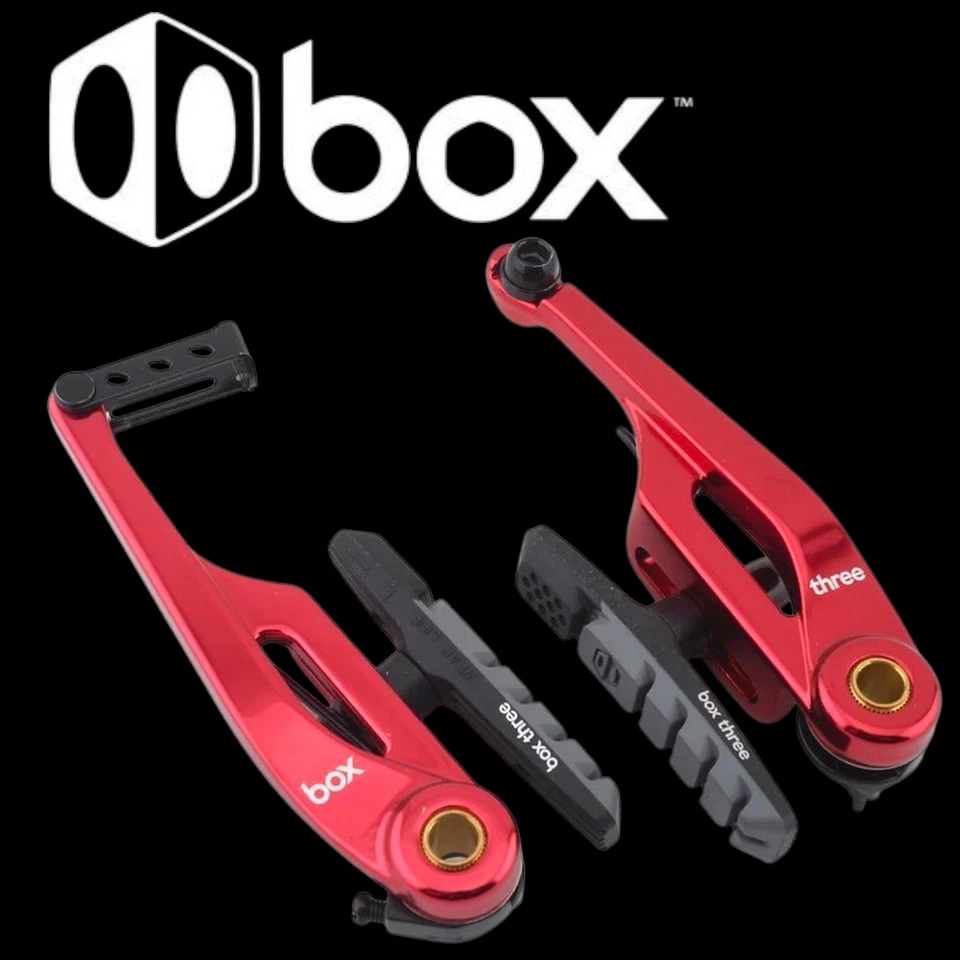 BOX COMPONENTS BMX PRO V-BRAKE BOX THREE CALIPER 108MM RED - Image 1 of 1