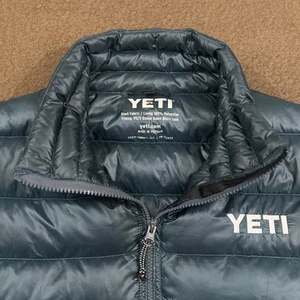 YETI Mens Dark Green Goose Down 800+ Limited Edition Quilted Puffer Jacket XL - Picture 1 of 9