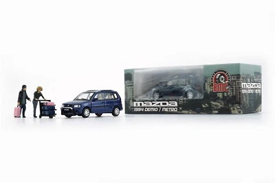 BMC 1/64 Scale Mazda Demio Metro 1994 Purple RHD Diecast Model Toy Gift - image 1 of 4