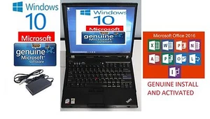 THINKPAD LAPTOP WIN 10 WIFI 250GB HDD CDRW DVD Word 2016, Xcel,-PPT - Picture 1 of 7