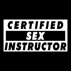 Sex Instructor Funny Rude Car Truck Window Wall Laptop Vinyl Decal Sticker. - Picture 1 of 2