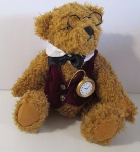 Dan Dee Collector's Choice Teddy Bear Plush 14" Glasses Vest Bowtie Pocket Watch - Picture 1 of 5