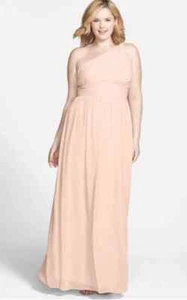 Abito donna Morgan monospalla Rachel lungo maxi abito da sposa taglia 20W - Foto 1 di 8