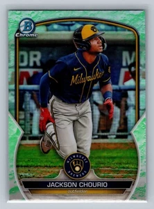 2023 Bowman - Chrome Prospects Jackson Chourio #BCP-76 Lunar Glow Refractor (RC) - Bild 1 von 2