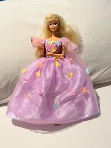 Barbie Puppe Twist N Turn Mattel 1966 China / lange blonde Haare mit lila Kleid - Bild 1 von 8