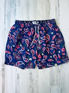 Bañador Atún Picante Para Hombres L Azul Tropical Cachemira Floral Lago Playa Pantalones Cortos - Imagen 1 de 6