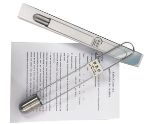 Zahn Cup Viscosity Cup #2 Dip Type 44ml Stainless Steel Viscometer Flow Cup  - Picture 1 of 4