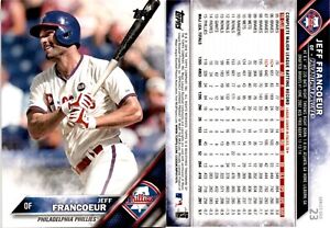 2016 Topps Baseball Card 23 JEFF FRANCOEUR PHILADELPHIA PHILLIES