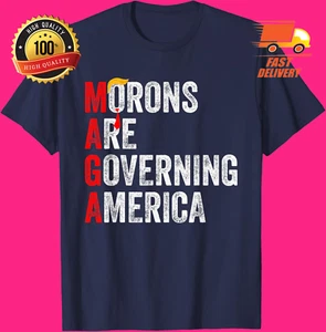 Morons Are Governing America Funny T-Shirt - Picture 1 of 4