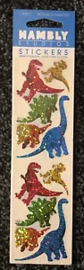 Vintage Hambly Studios Stickers NEW Dinosaurs Sparkle Prismatic Sealed - Picture 1 of 4