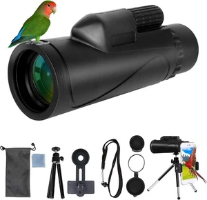 Monokular 80X100 HD BAK4 Prisma Teleskop Fernglas mit Smartphonehalter B1212 - Bild 1 von 7