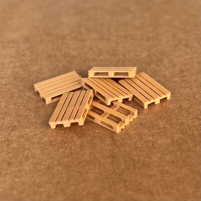 H0 Europaletten Set, Modelleisenbahn Ladegut 1:87 Baustelle Euro Palette