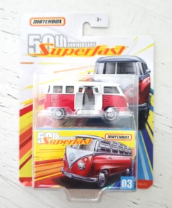 Matchbox 50th Anniversary Superfast 1959 Volkswagen 23 MICROBUS #3 NEW - Picture 1 of 3