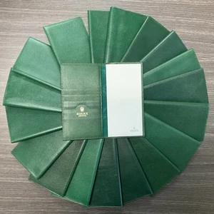 ROLEX GREEN CHECKBOOK WALLET WITH NOTEPAD INSERT -ONE PIECE FOR THE PRICE- - Picture 1 of 4