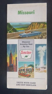 1966 Missouri road map Sinclair gas metro - Picture 1 of 4