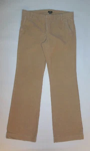 J. CREW WOMENS PANTS TAN CORDUROY "LOW FIT" POCKETS BELT LOOPS EUC SIZE 8 - Picture 1 of 6