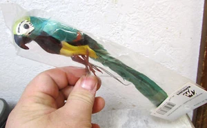 New Old Stock Mangelsen's colorful 8 inch Parrot, nice decor display bird - Picture 1 of 4