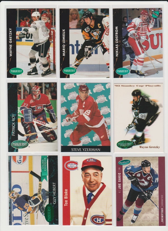 Misc. Parkhurst Hockey NM you pick base stars RC rookie inserts Hall of Famers - Image 1 of 1